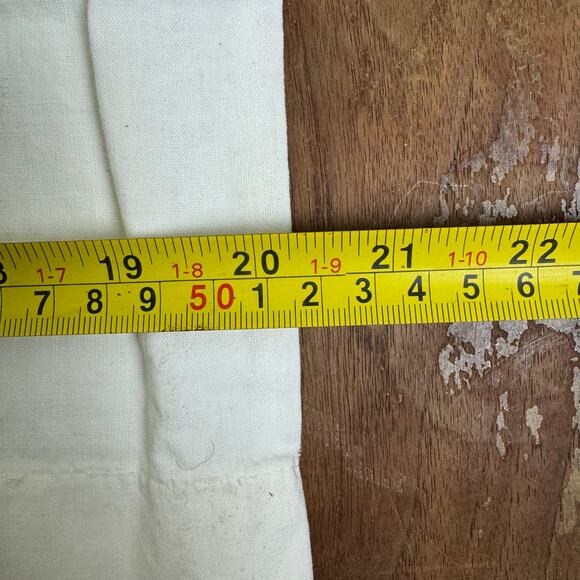 Vintage Pale Yellow Hand Embroidered flower orange ribbon COTTON pillow case - Picture 6 of 6